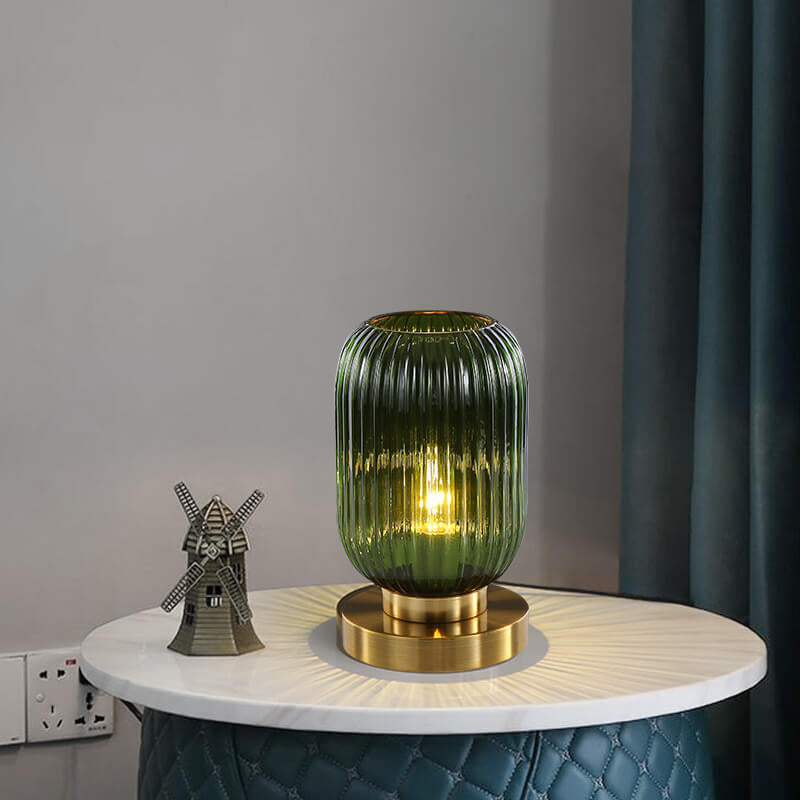 Nerida – Lampe de Table Ovale en Verre Nordique
