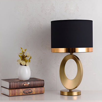 Jordy – Lampe de table de luxe avec abat-jour en tissu