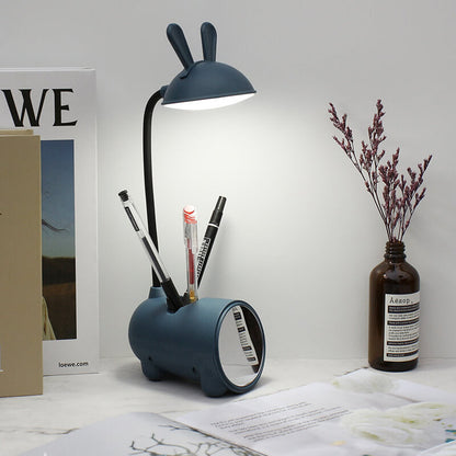 Lampe de Bureau LED avec Porte-Stylos – Tactile et Rechargeable par USB