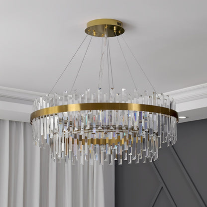 Elliot – Luxueuse Suspension en Cristal Postmoderne