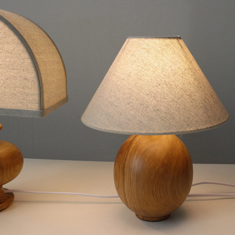 Natsumi – Lampe de table en bois Wabi-Sabi japonaise
