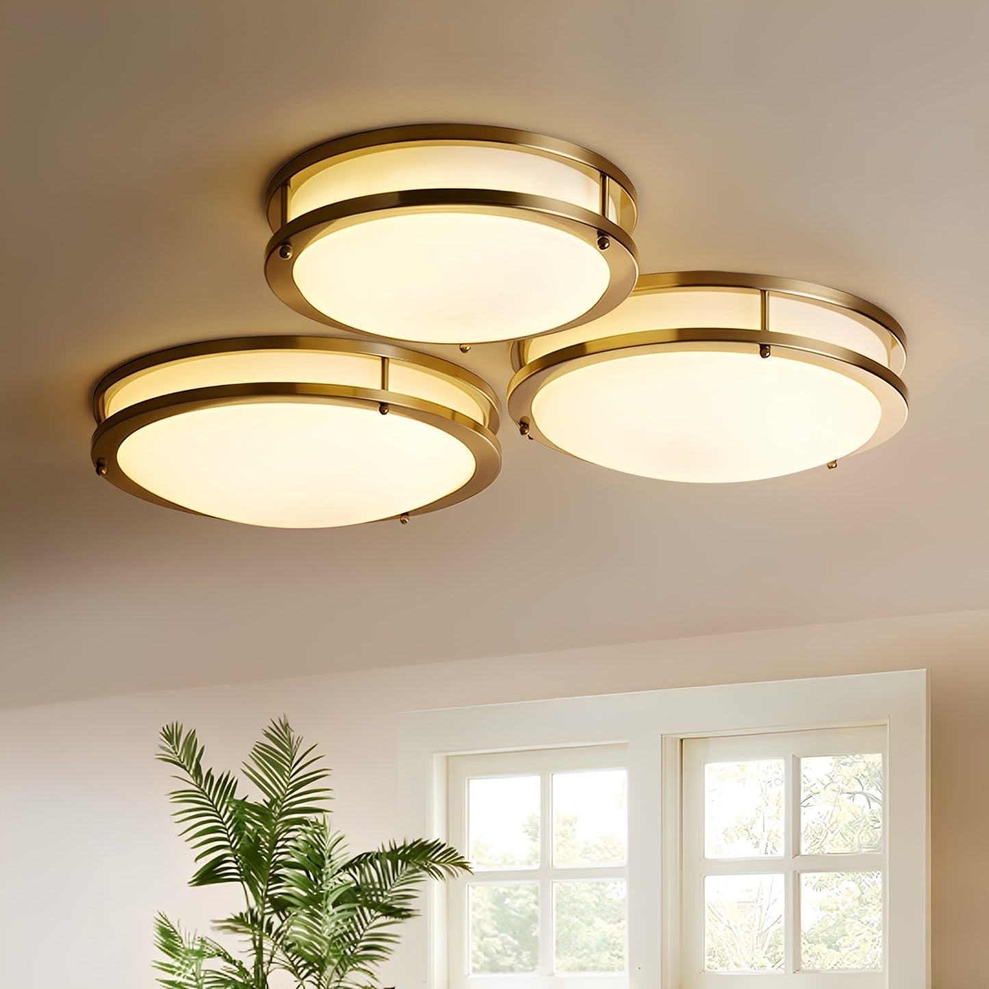 Jamin – Plafonnier simple en cuivre massif