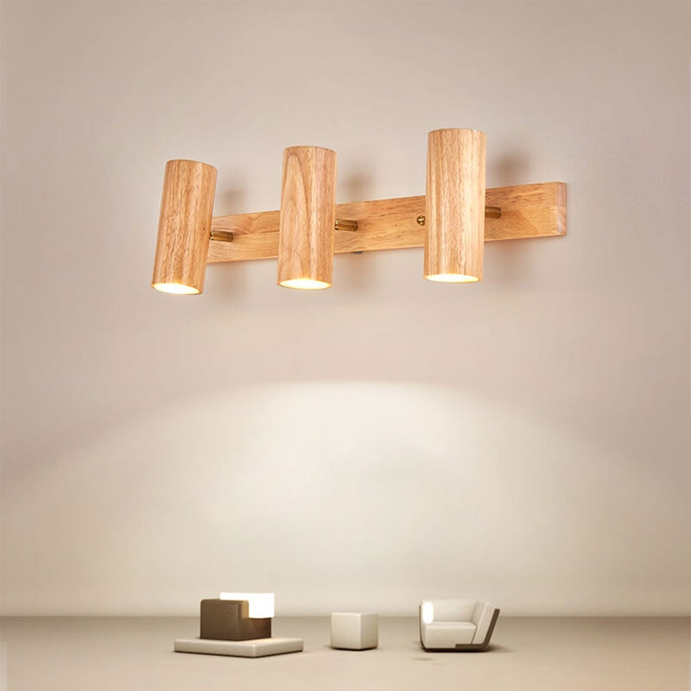 Nolan – Applique murale en bois moderne