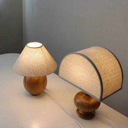 Natsumi – Lampe de table en bois Wabi-Sabi japonaise