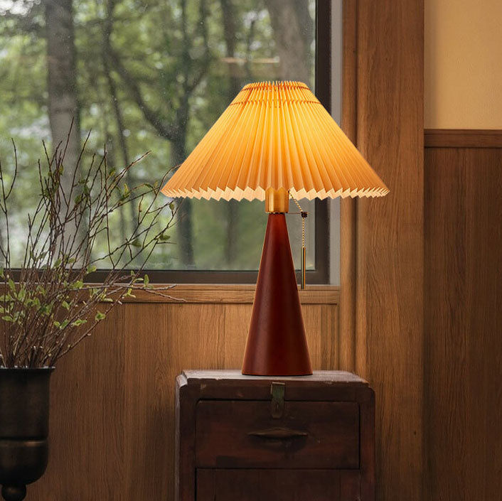 Emilia – Lampe de table LED japonaise pliable en bois