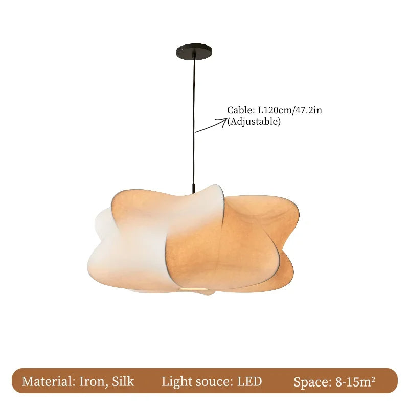 SoieSabi – Suspension japonaise en soie dans l’esprit wabi-sabi