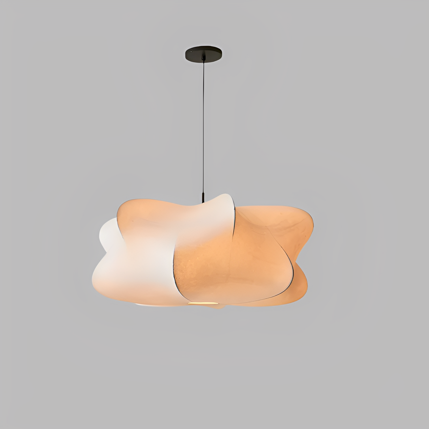 Elara – Lampe suspendue en soie artistique