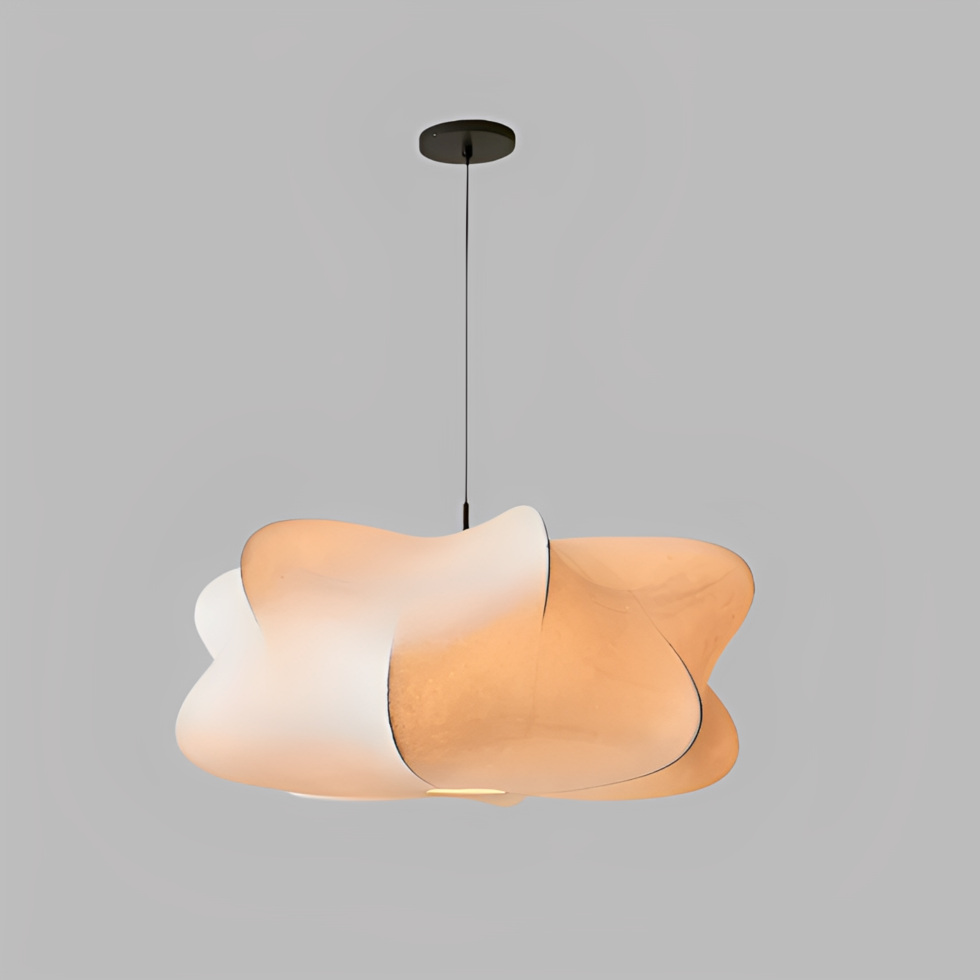 Elara – Lampe suspendue en soie artistique
