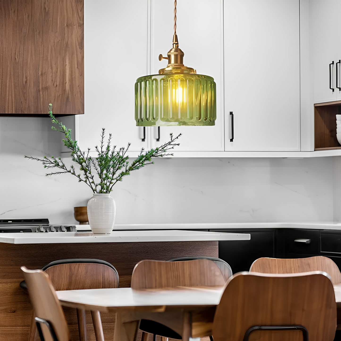 Miriam – Lustre créatif en laiton et verre