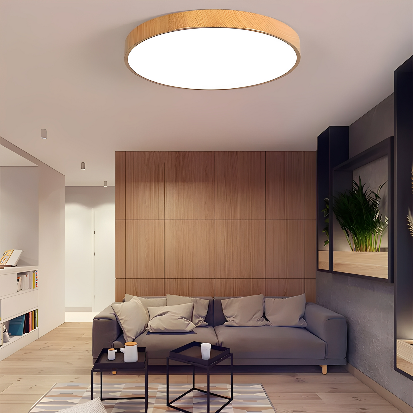 Jin – Lampe de Plafond Moderne Ronde