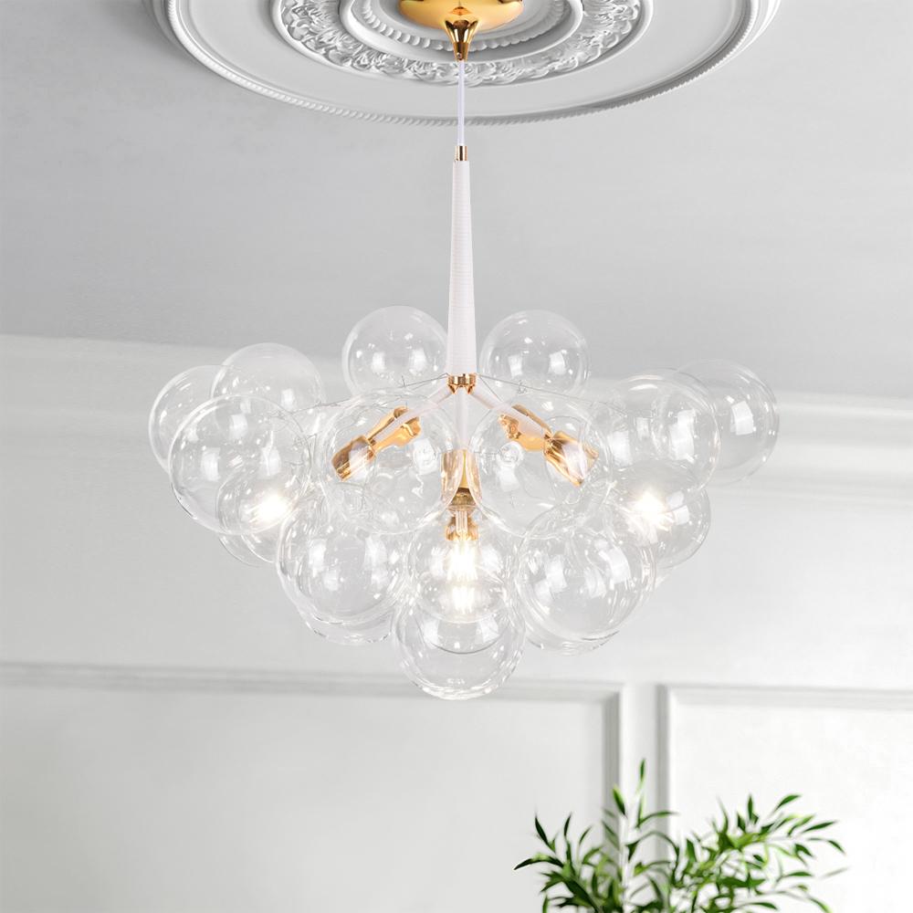 Mori – Grand Lustre en Verre Soufflé