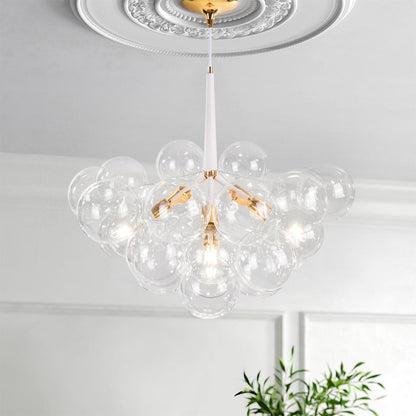Mori – Grand Lustre en Verre Soufflé