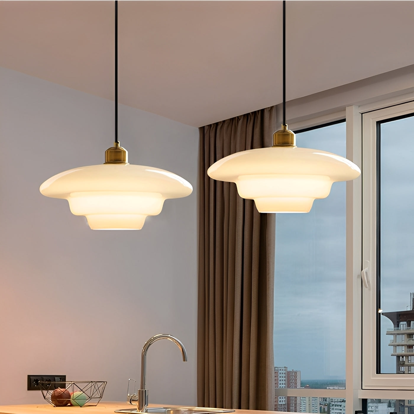 Lucine – Lustre en Verre Minimaliste