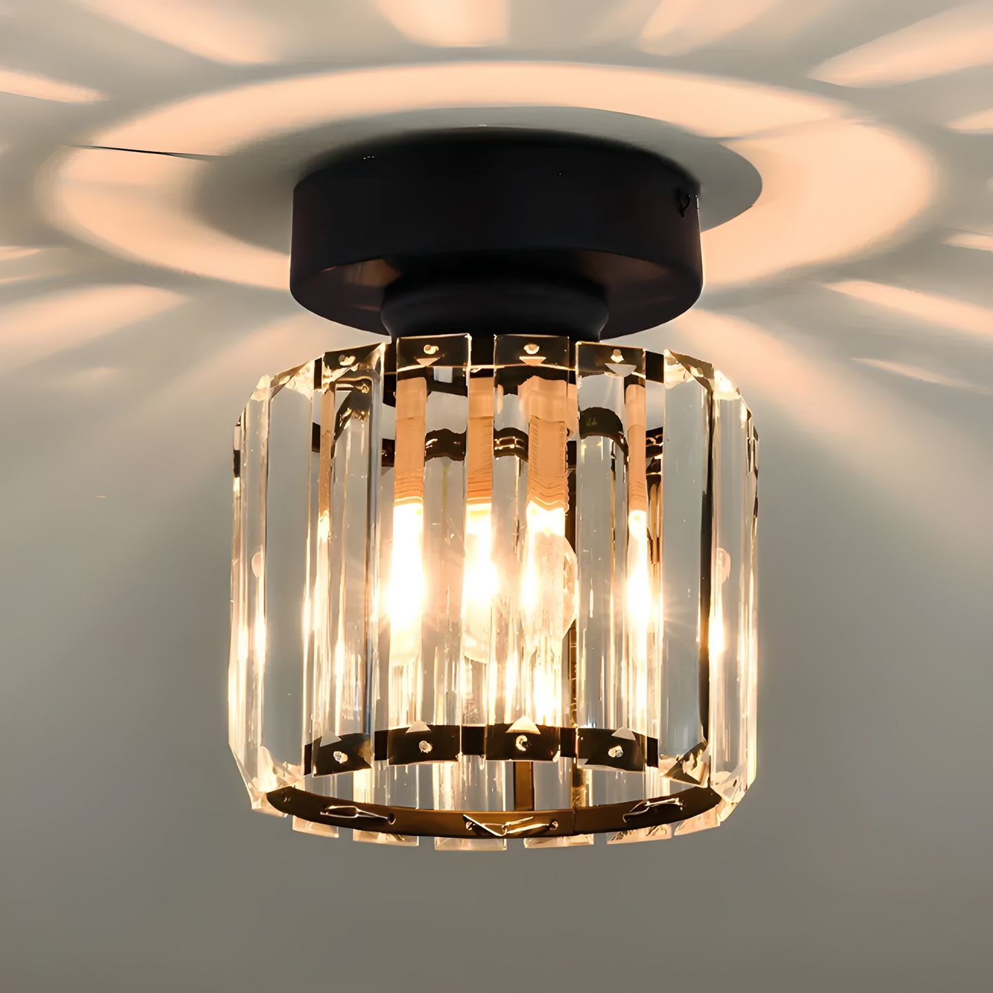 Tyrone – Lampe de plafond en cristal créative