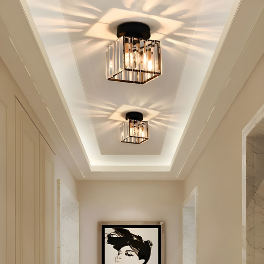 Tyrone – Lampe de plafond en cristal créative