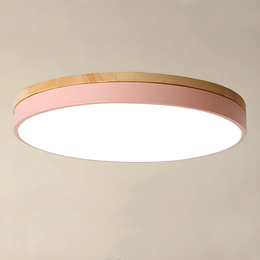 Camilla – Lampe de Plafond en Bois Naturel