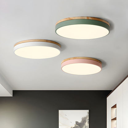 Camilla – Lampe de Plafond en Bois Naturel