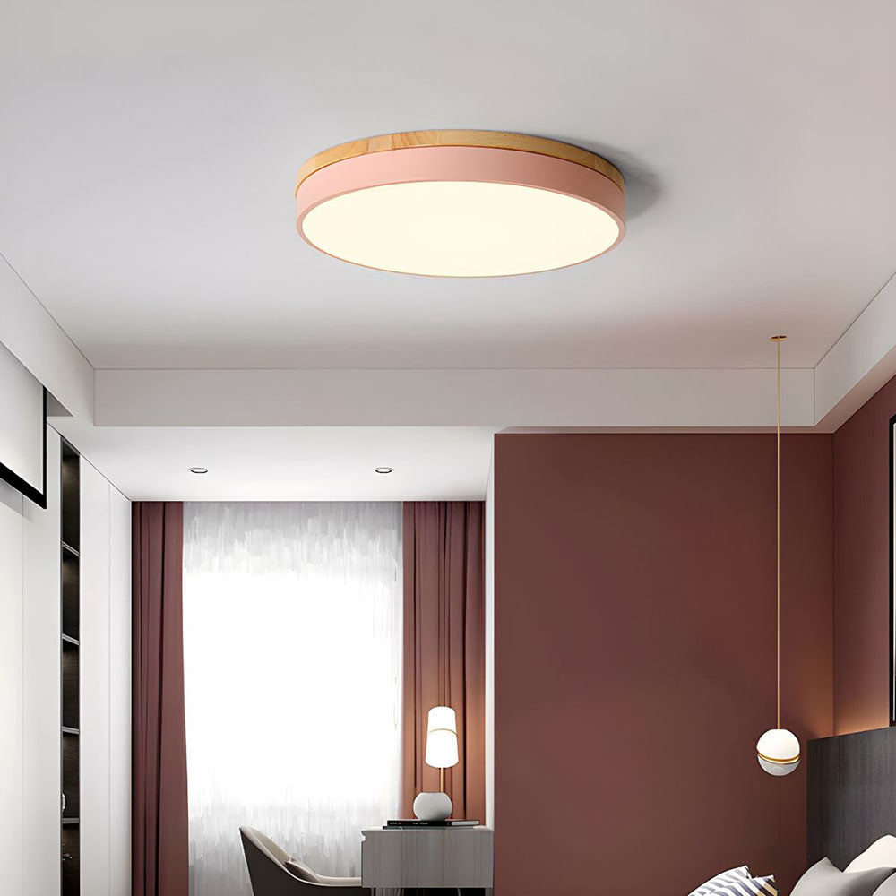 Camilla – Lampe de Plafond en Bois Naturel