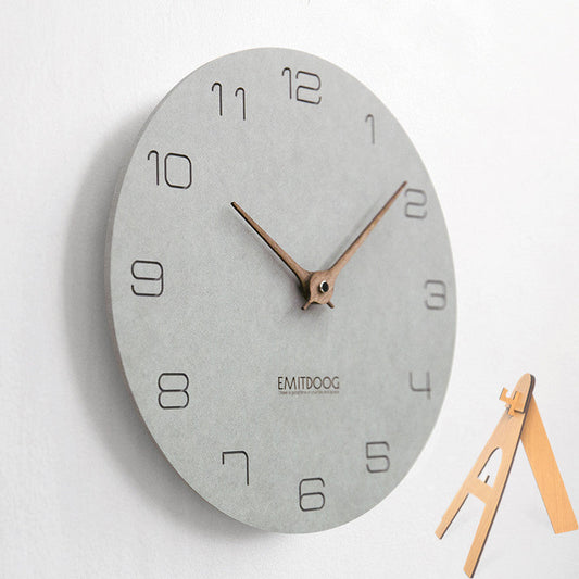 Skye – Horloge Murale Nordique Grise