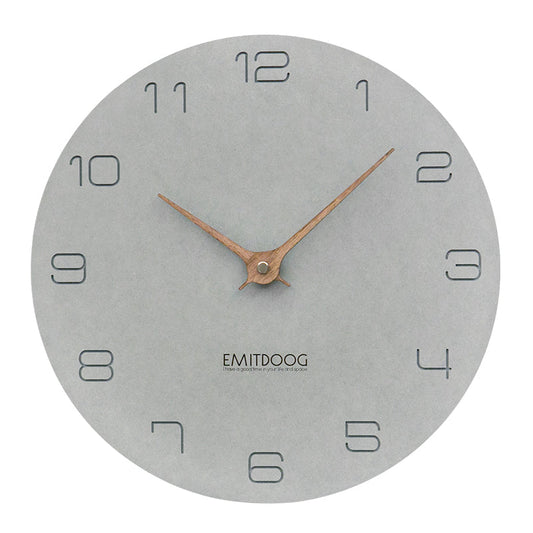 Skye – Horloge Murale Nordique Grise