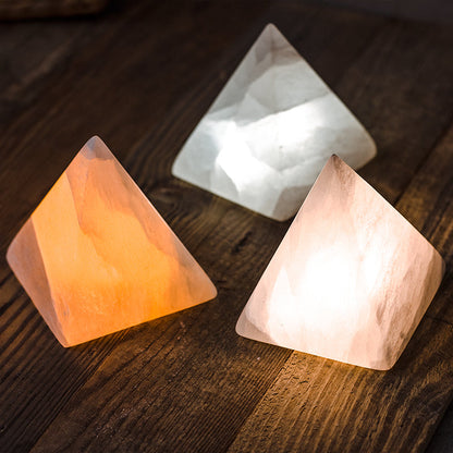 Astra – Lampe Pyramide en Pierre Naturelle