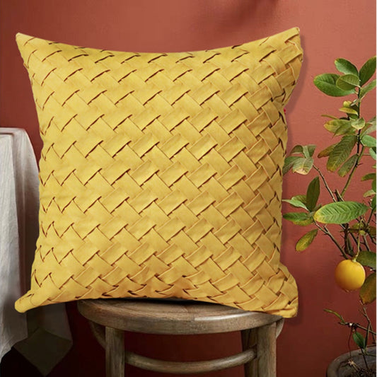Nora – Coussin de canapé nordique à motif carreaux