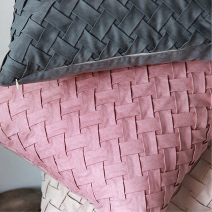 Nora – Coussin de canapé nordique à motif carreaux