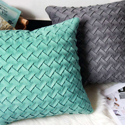 Nora – Coussin de canapé nordique à motif carreaux