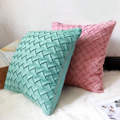 Nora – Coussin de canapé nordique à motif carreaux