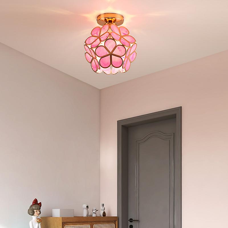 Plafonnier Pétale – Verre fleuri pour entrée ou couloir