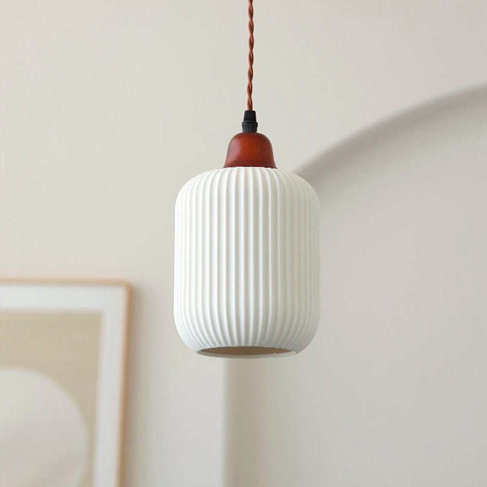 Celesta – Suspension en céramique blanc pur