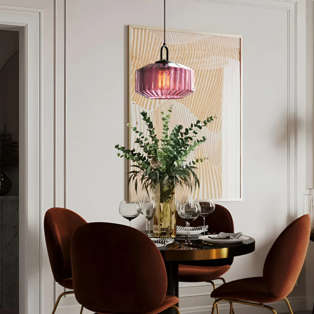 Vireon – Lampe suspendue en verre coloré de haute qualité