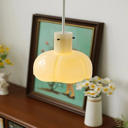 Lanie – Suspension Moderne en Verre et Fleurs