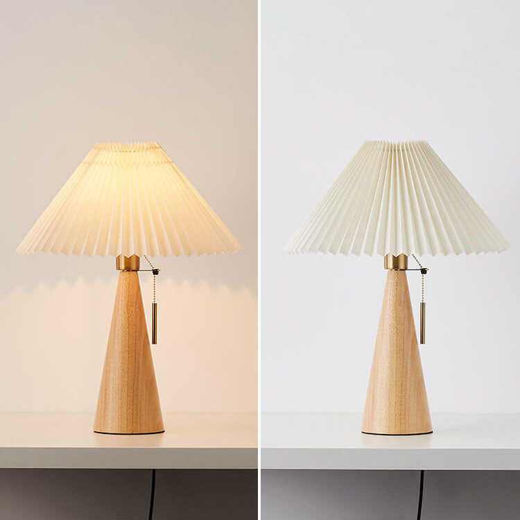 Emilia – Lampe de table LED japonaise pliable en bois