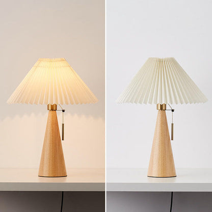 Emilia – Lampe de table LED japonaise pliable en bois