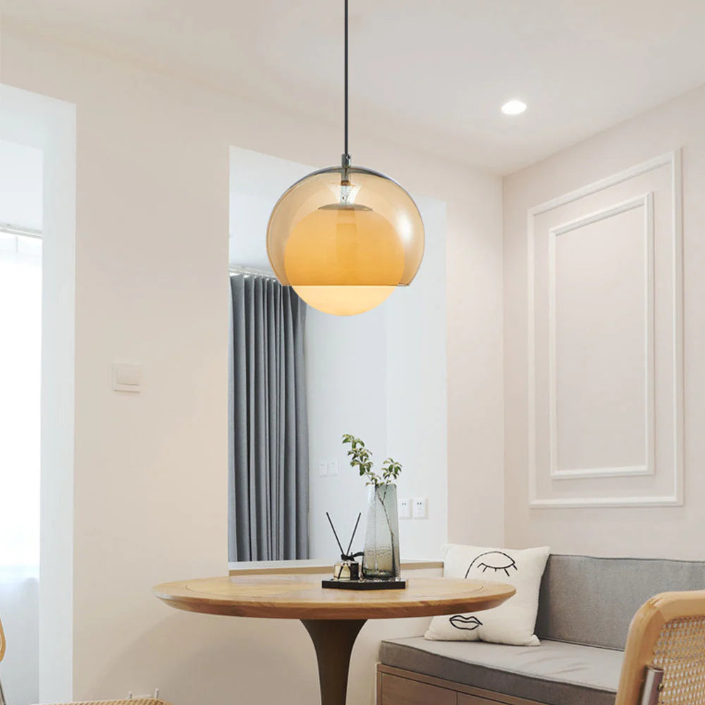 Yaori – Suspension Bauhaus rétro en orange