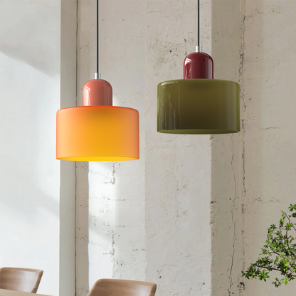 Gelly – Lampe Suspendue en Verre Rond dans le Style Cream Wind