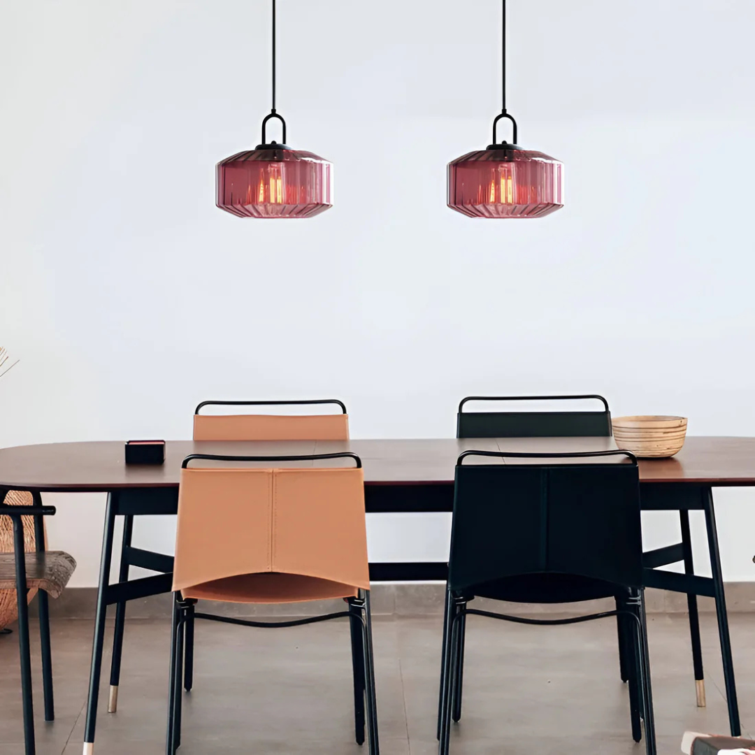 Vireon – Lampe suspendue en verre coloré de haute qualité