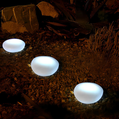 Kaori – Lampe de jardin solaire en forme de galet
