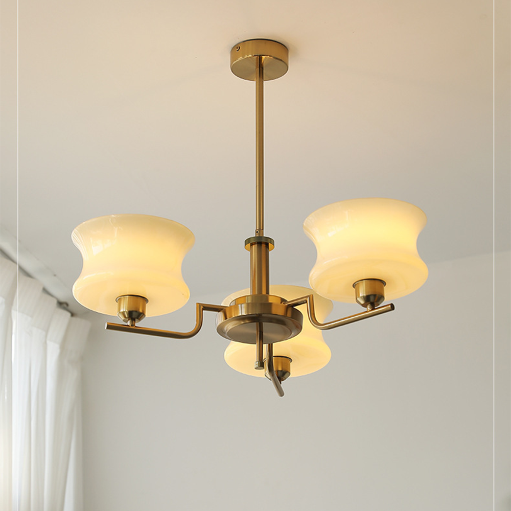 Belue – Lustre moderne en laiton et en verre