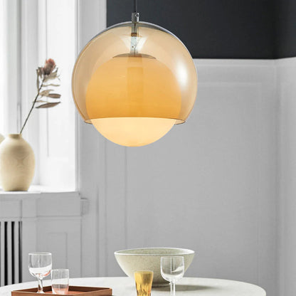 Yaori – Suspension Bauhaus rétro en orange