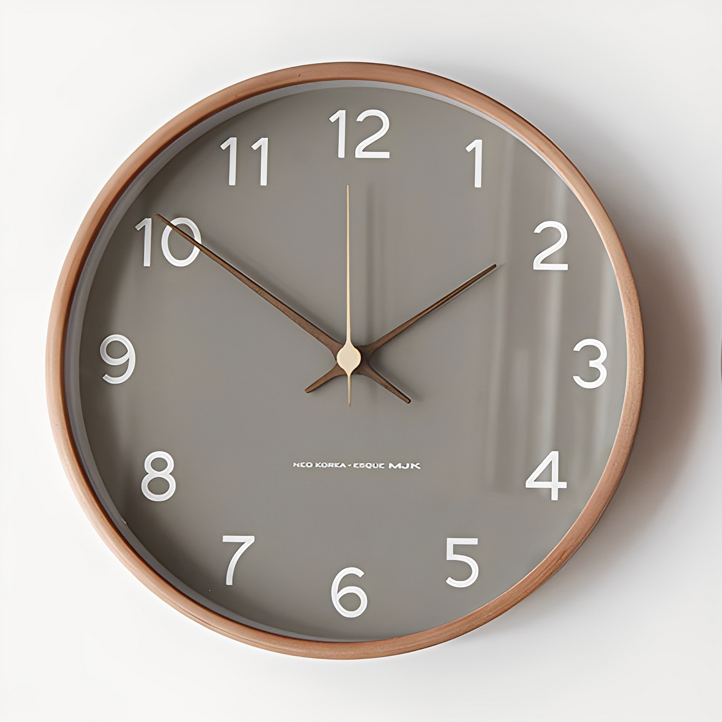 Ray – Horloges murales grises en bois