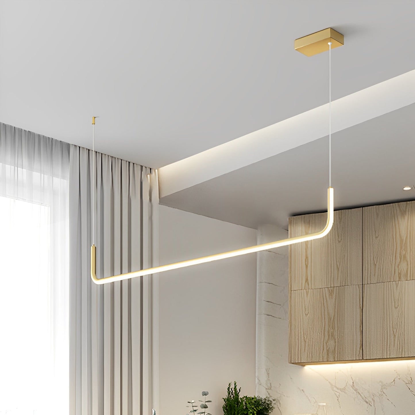 Analyn – Plafonnier LED minimaliste avec abat-jours en métal