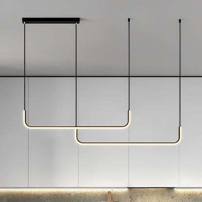 Analyn – Plafonnier LED minimaliste avec abat-jours en métal