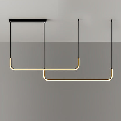Analyn – Plafonnier LED minimaliste avec abat-jours en métal
