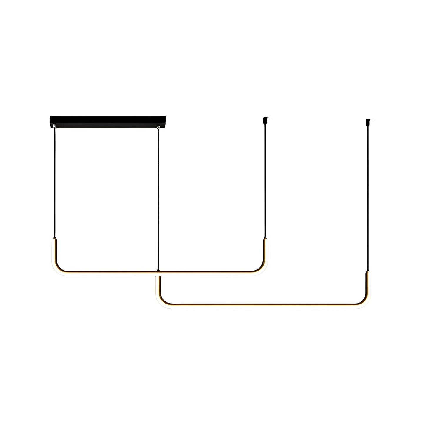 Analyn – Plafonnier LED minimaliste avec abat-jours en métal