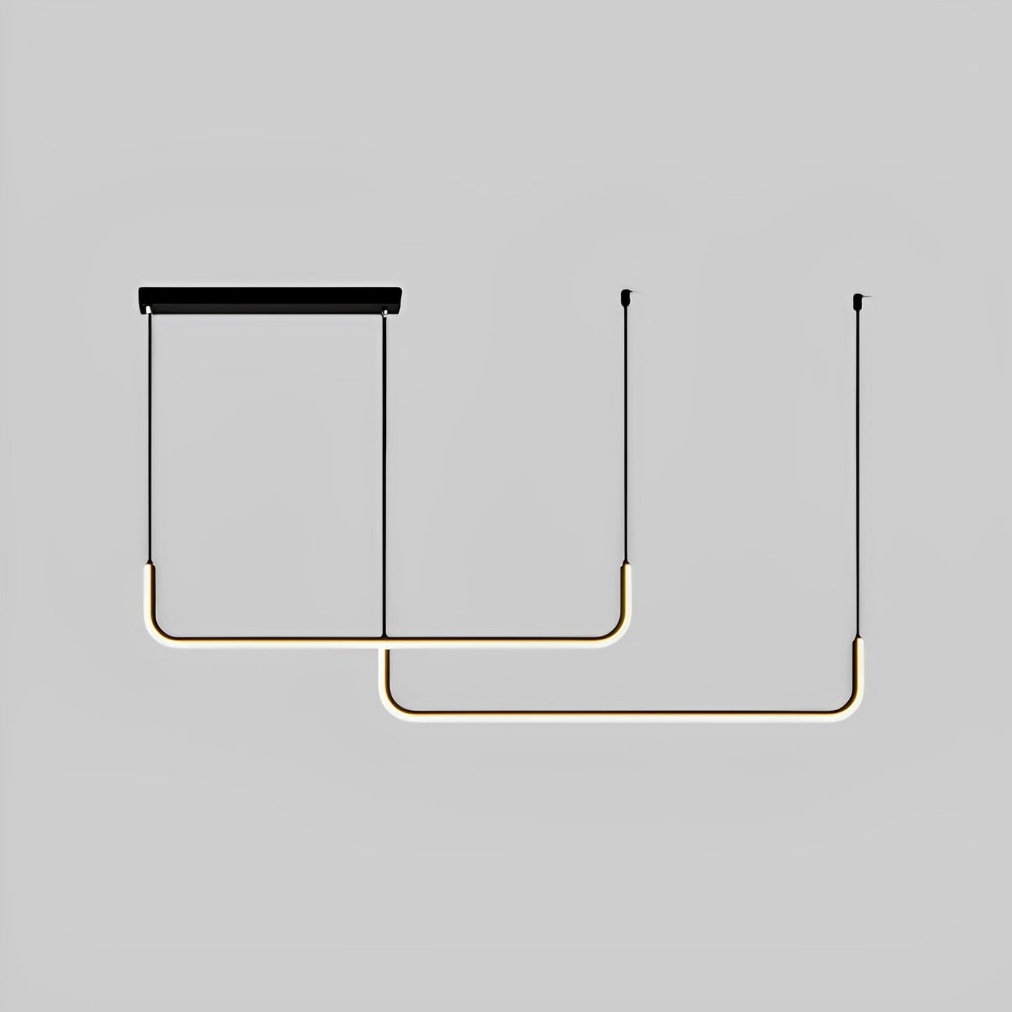 Analyn – Plafonnier LED minimaliste avec abat-jours en métal