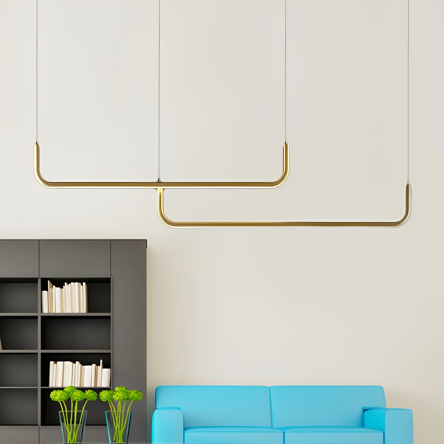 Analyn – Plafonnier LED minimaliste avec abat-jours en métal