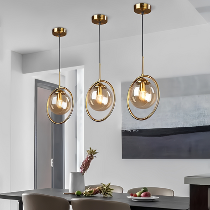 Elvara – Suspension en verre avec lumière unique