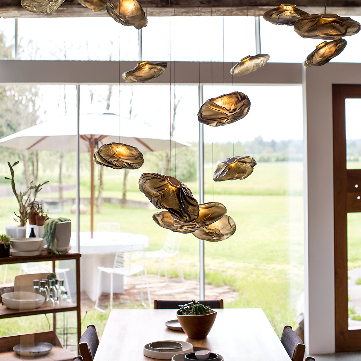 Dorian – Élégante Suspension en Verre LED